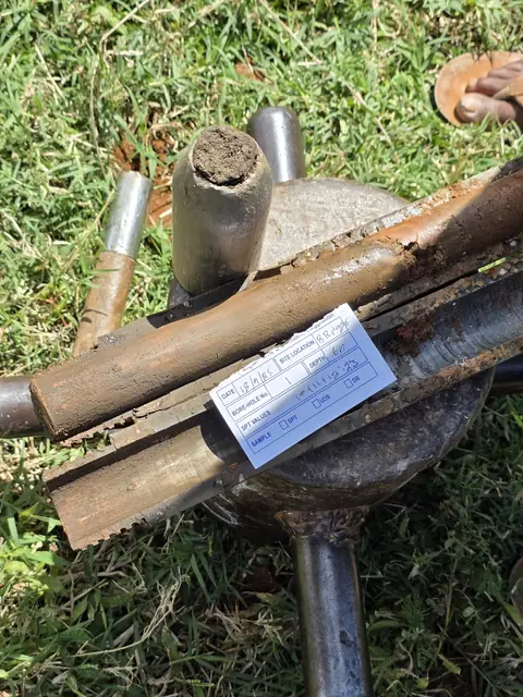 Borehole casing and sampling equipment - Mr. Arjun project, RR Nagar