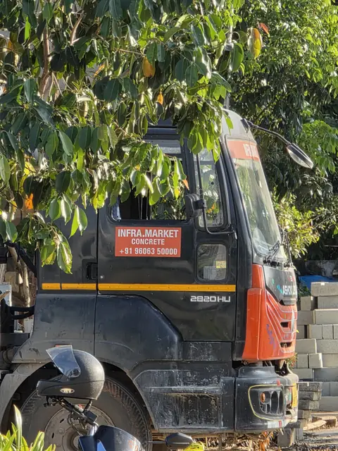 Ready-mix concrete delivered to site - Mr. Arjun project, RR Nagar