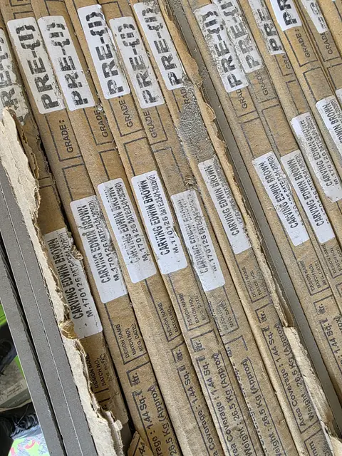 Door frames stacked ready for fitting - Mr. Arjun project, RR Nagar