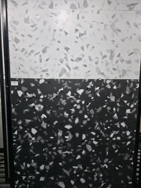 Terrazzo-look panels selected for the home - Mr. Arjun project, RR Nagar