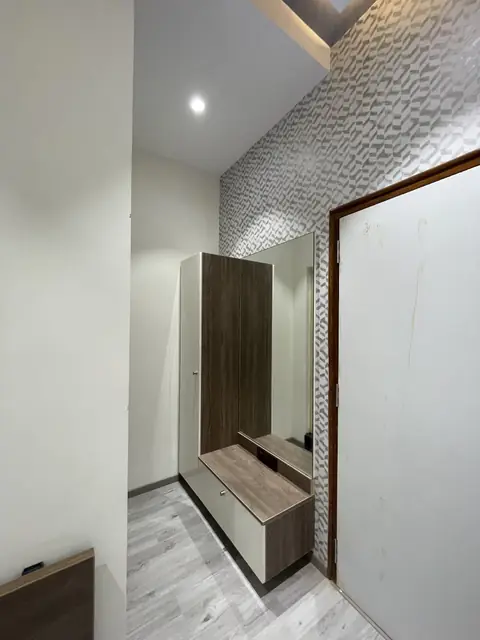 Wardrobe with mirror and dresser unit - Mr. Nagaraj project, Bangalore