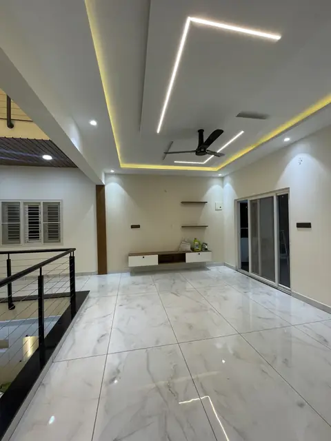 Upper floor lobby with false ceiling - Mr. Ranjith project, Bangalore