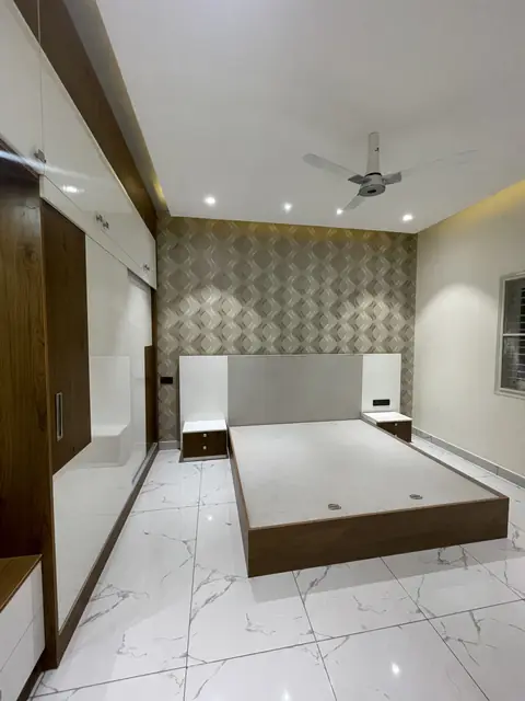 Bedroom wardrobe and headboard panelling - Mr. Ranjith project, Bangalore