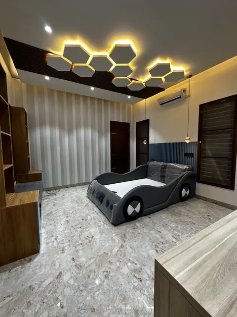 Children's bedroom with storage wall - Mr. Siddanth project, Bangalore