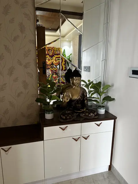 Pooja unit close view with idol - Mr. Siddanth project, Bangalore
