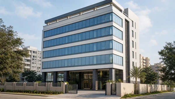 Commercial office building construction in Bangalore