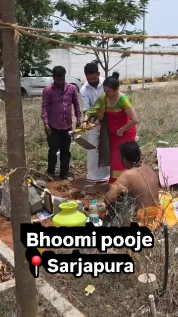 Bhoomi Pooje - Before the walls rise, blessings take the first step. ✨🪔 Bhoomi Pooje