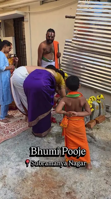 Bhoomi Pooje - 🏗️“No blueprint shows this part where hope meets the divine”🙏