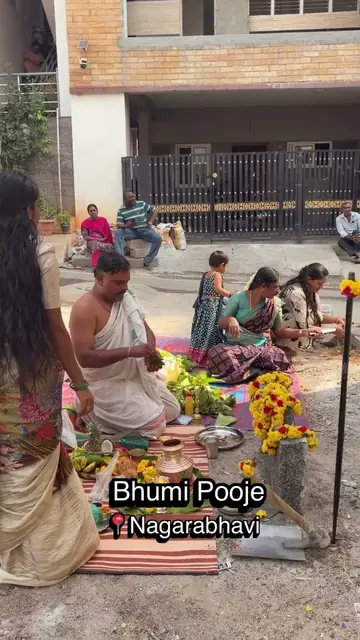 Bhoomi Pooje - On this holy ground we start building a future filled with hope & happiness✨